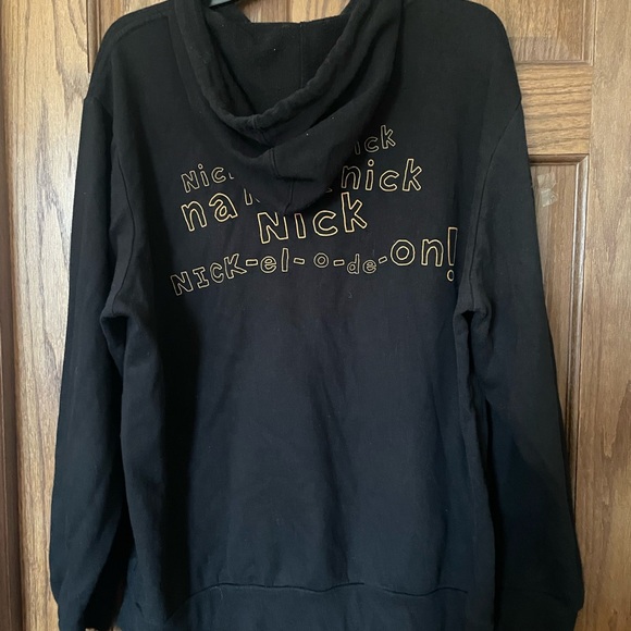 Nickelodeon Splat Black Size XL Pullover Hoodie - Picture 3 of 4